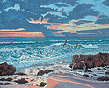 Rocks at House of Refuge, 48 x 59 inches, a/wp, $1800